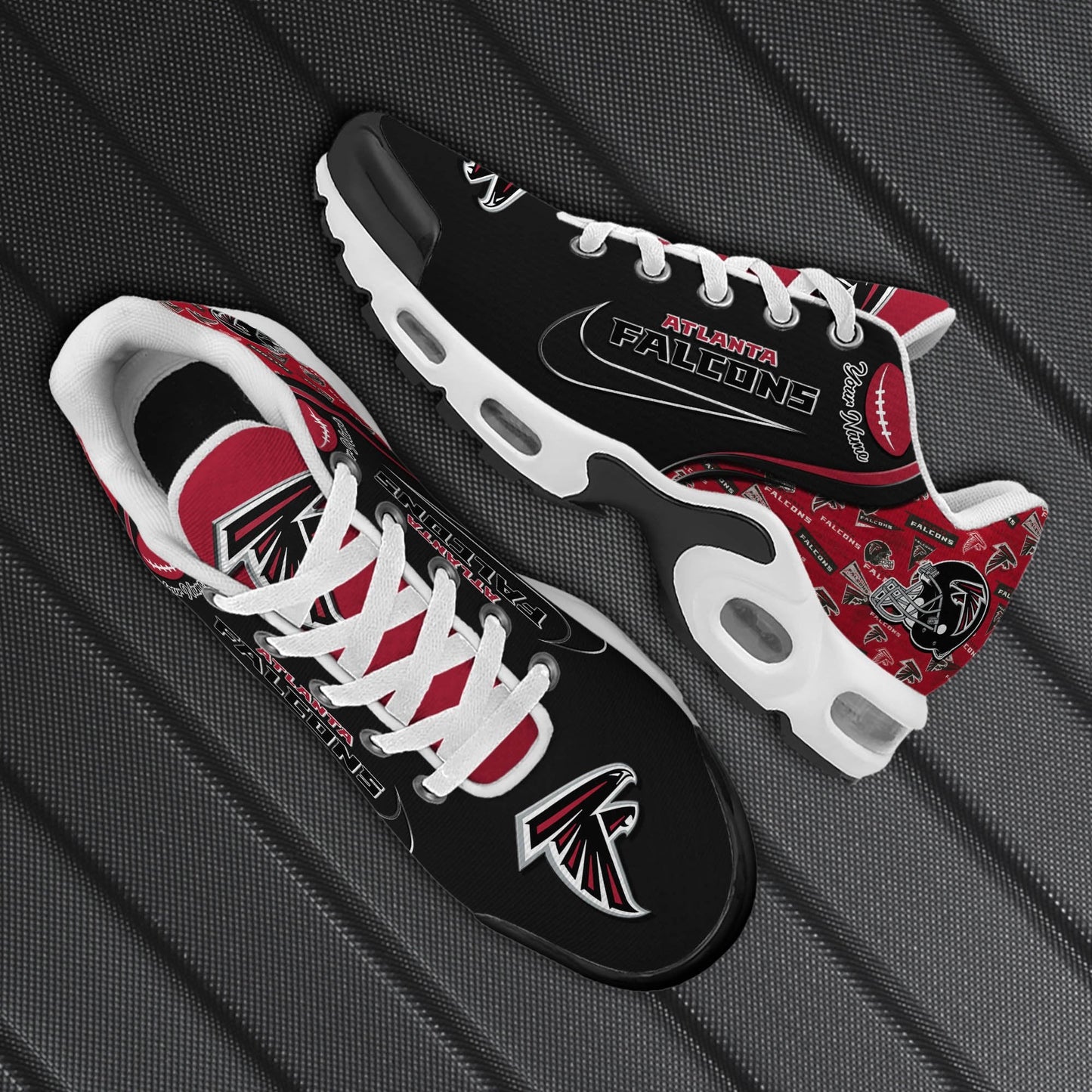 LIMITED EDITION - NEW CUSTOMIZED NFL18 ATF ATLANTA FALCONS UNISEX AIR MAX PLUS SNEAKERS