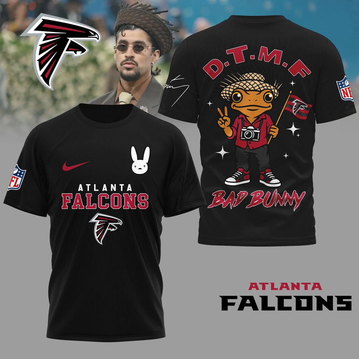 LIMITED EDITION - NEW CUSTOMIZED NFL18 ATF ATLANTA FALCONS T-SHIRT, HOODIE, ZIP HOODIE