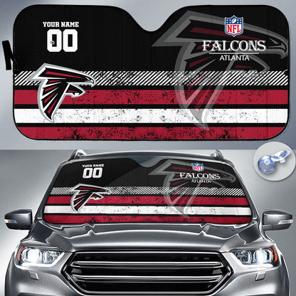 LIMITED EDITION - NEW CUSTOMIZED NFL18 ATF ATLANTA FALCONS AUTO WINDSHIELD SHADE