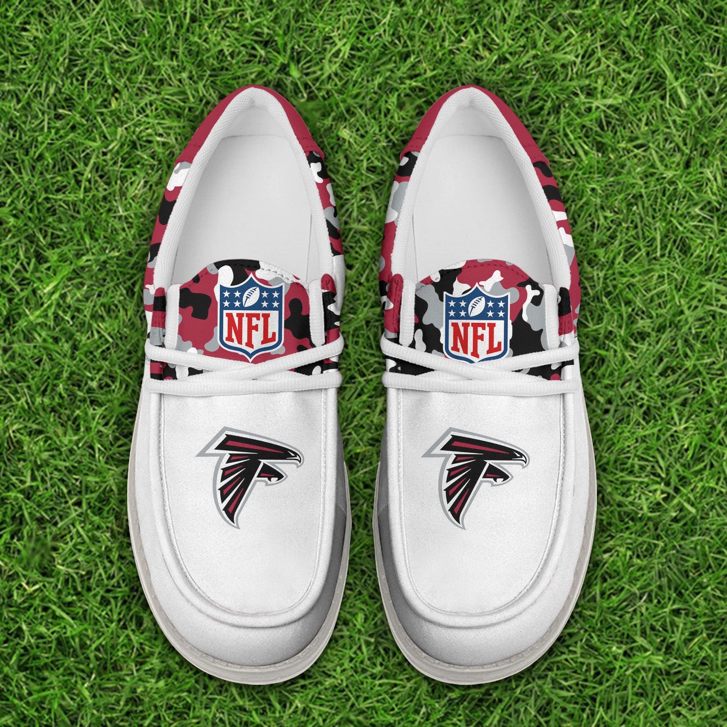 LIMITED EDITION - NEW CUSTOMIZED NFL18 ATF ATLANTA FALCONS LOAFER SHOES