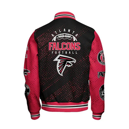 LIMITED EDITION - NEW CUSTOMIZED NFL18 ATF ATLANTA FALCONS SATIN VARSITY JACKET & BASEBALL JACKET