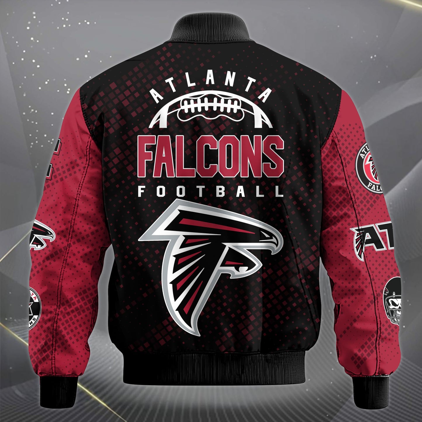 LIMITED EDITION - NEW CUSTOMIZED NFL18 ATF ATLANTA FALCONS SATIN VARSITY JACKET & LONG PANTS