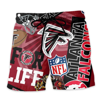 LIMITED EDITION - NEW CUSTOMIZED NFL18 ATF ATLANTA FALCONS UNISEX HAWAIIAN SHIRT & SHORTS SET