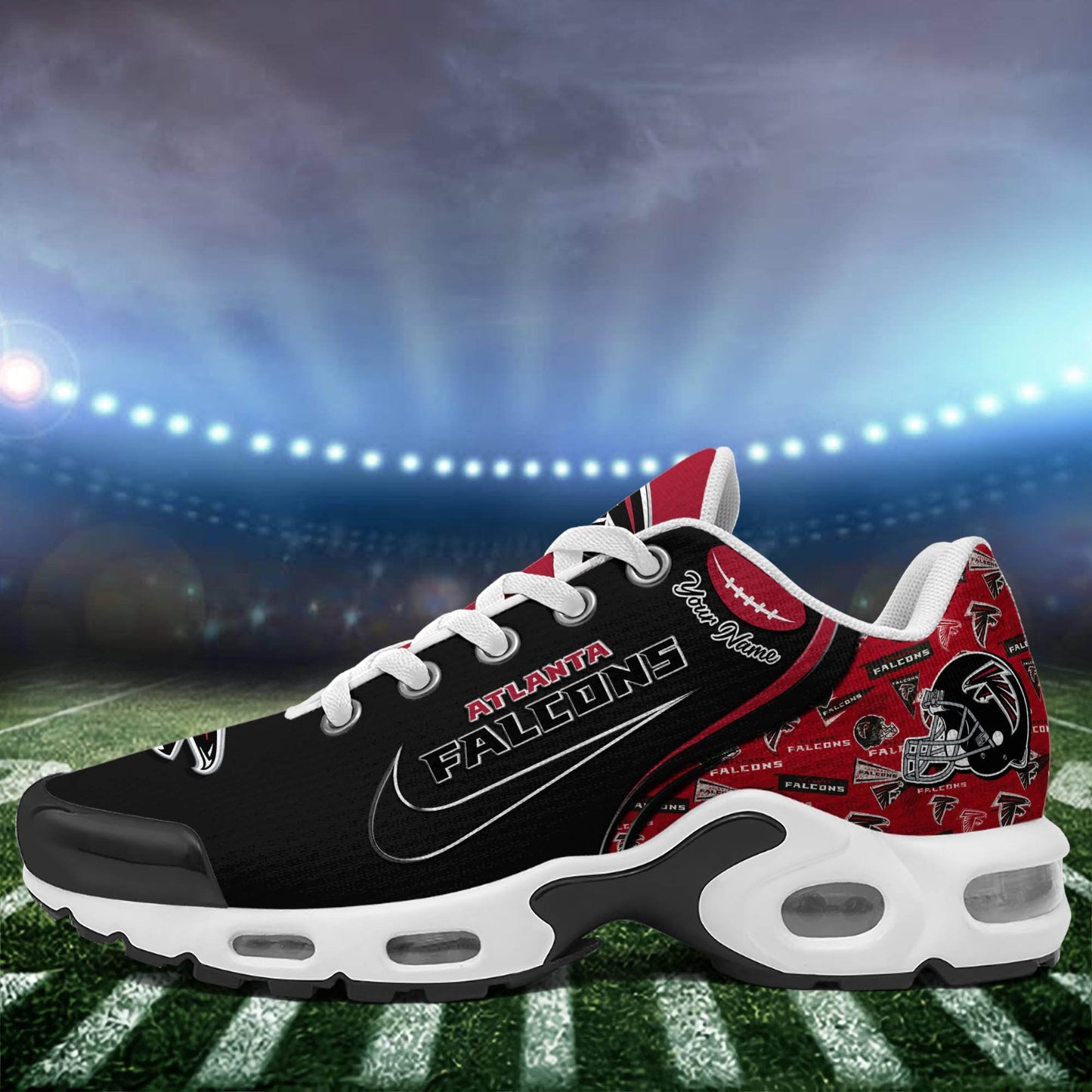 LIMITED EDITION - NEW CUSTOMIZED NFL18 ATF ATLANTA FALCONS UNISEX AIR MAX PLUS SNEAKERS