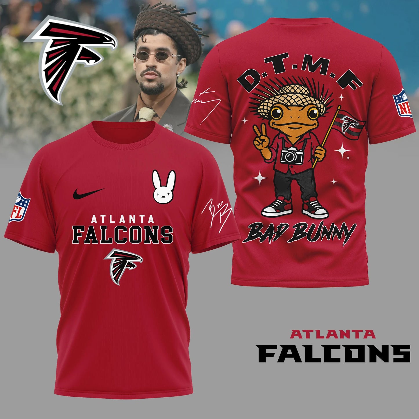 LIMITED EDITION - NEW CUSTOMIZED NFL18 ATF ATLANTA FALCONS T-SHIRT, HOODIE, ZIP HOODIE