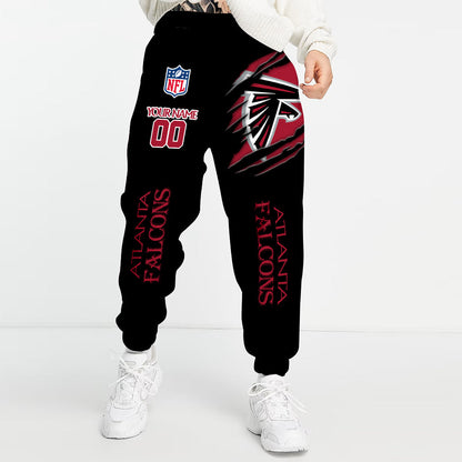 LIMITED EDITION - NEW PREMIUM NFL18 ATF ATLANTA FALCONS UNISEX LONG PANTS