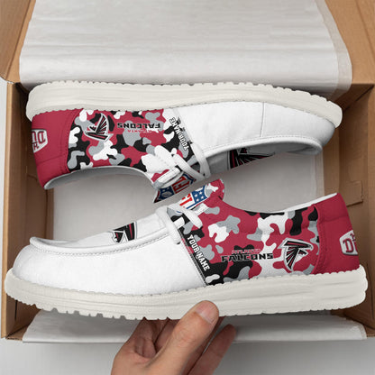 LIMITED EDITION - NEW CUSTOMIZED NFL18 ATF ATLANTA FALCONS LOAFER SHOES