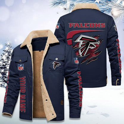 LIMITED EDITION - NEW CUSTOMIZED NFL18 ATF ATLANTA FALCONS FLEECE JACKET