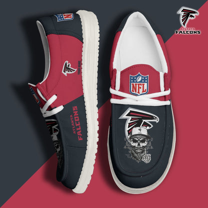 LIMITED EDITION - NEW CUSTOMIZED NFL18 ATF ATLANTA FALCONS LOAFER SHOES