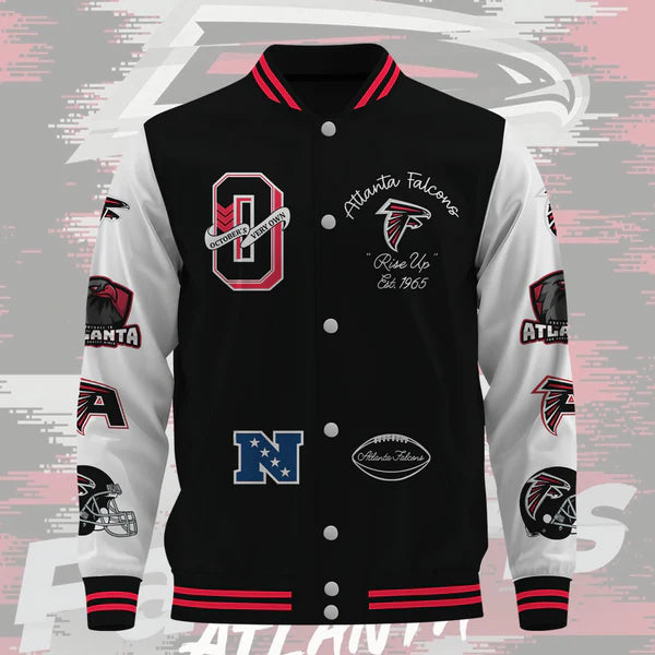 LIMITED EDITION - NEW CUSTOMIZED NFL18 ATF ATLANTA FALCONS BASEBALL JACKET