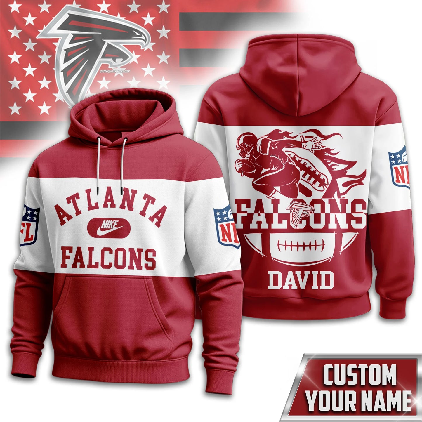 LIMITED EDITION - NEW CUSTOMIZED NFL18 ATF ATLANTA FALCONS T-SHIRT, HOODIE, ZIP HOODIE