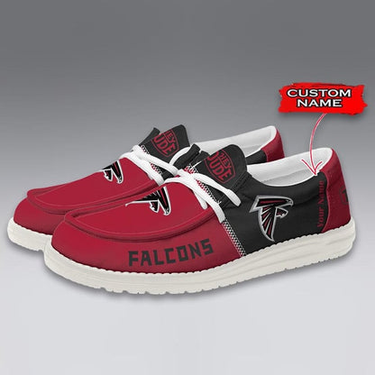 LIMITED EDITION - NEW CUSTOMIZED NFL18 ATF ATLANTA FALCONS LOAFER SHOES