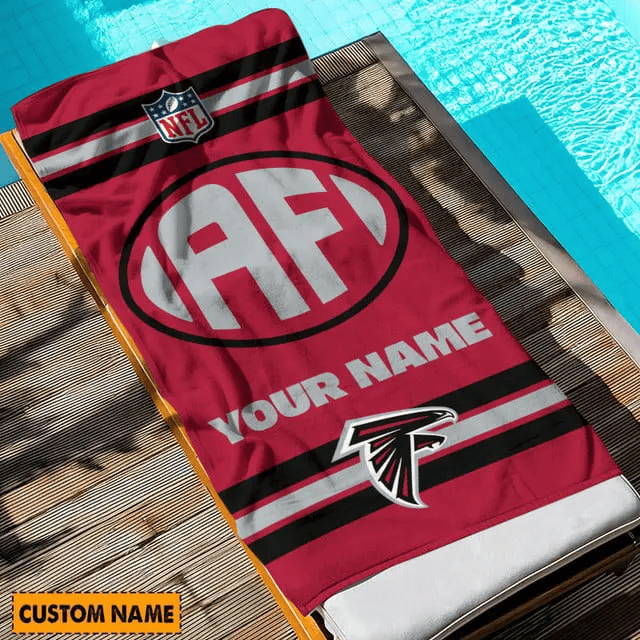 LIMITED EDITION - NEW CUSTOMIZED NFL18 ATF ATLANTA FALCONS BEACH & BATH TOWEL (KIDS & ADULTS)