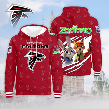 LIMITED EDITION - NEW CUSTOMIZED NFL18 ATF ATLANTA FALCONS & ZOOTOPIA UNISEX T-SHIRT, POLO, HOODIE & JACKETS