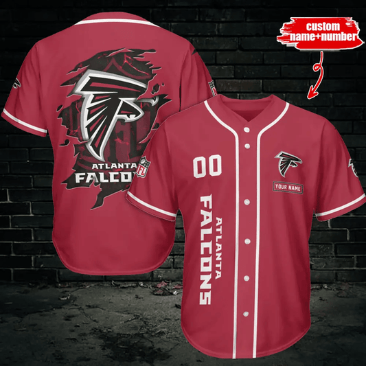 LIMITED EDITION - NEW CUSTOMIZED NFL18 ATF ATLANTA FALCONS BASEBALL JERSEY