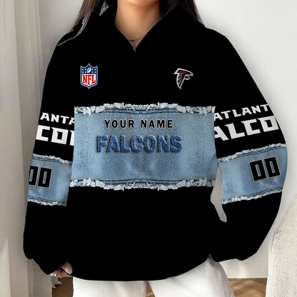 LIMITED EDITION - NEW CUSTOMIZED NFL18 ATF ATLANTA FALCONS UNISEX HOODIE