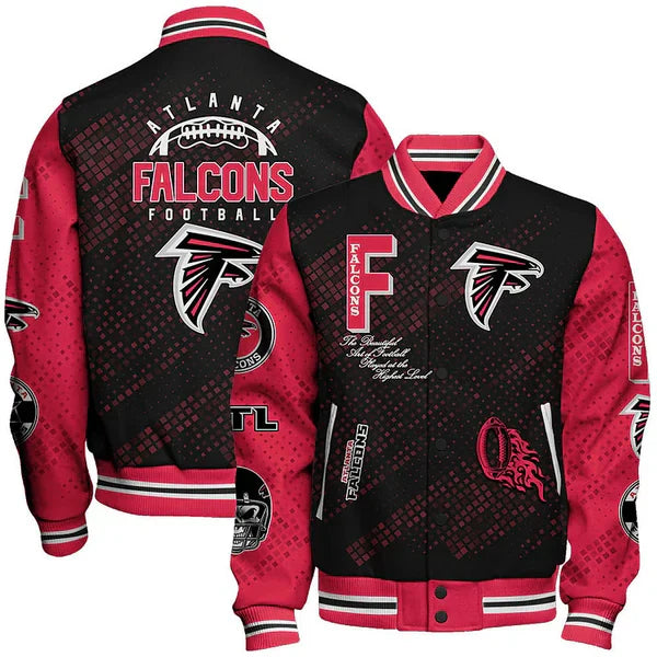 LIMITED EDITION - NEW CUSTOMIZED NFL18 ATF ATLANTA FALCONS SATIN VARSITY JACKET & BASEBALL JACKET