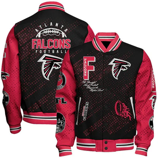 LIMITED EDITION - NEW CUSTOMIZED NFL18 ATF ATLANTA FALCONS SATIN VARSITY JACKET & BASEBALL JACKET