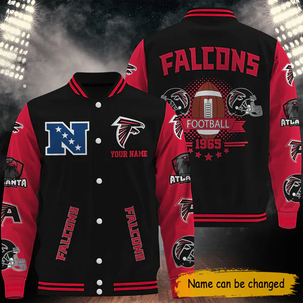 LIMITED EDITION - NEW CUSTOMIZED NFL18 ATF ATLANTA FALCONS BASEBALL JACKET