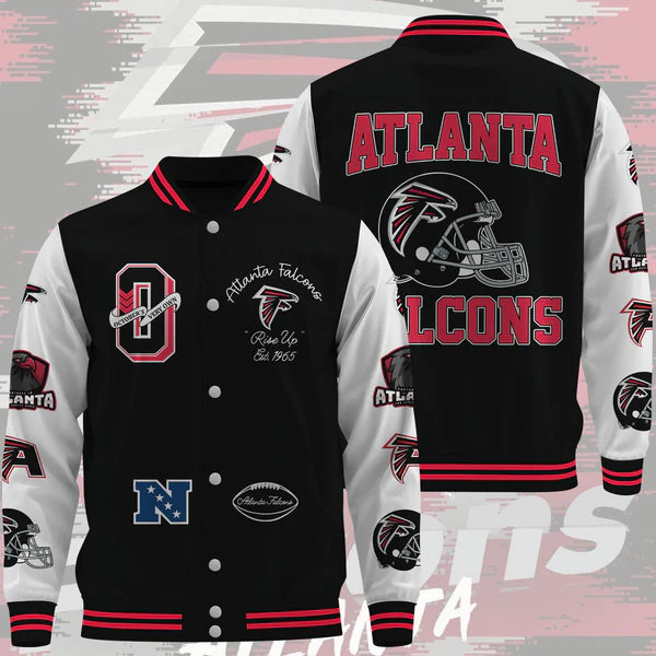 LIMITED EDITION - NEW CUSTOMIZED NFL18 ATF ATLANTA FALCONS BASEBALL JACKET