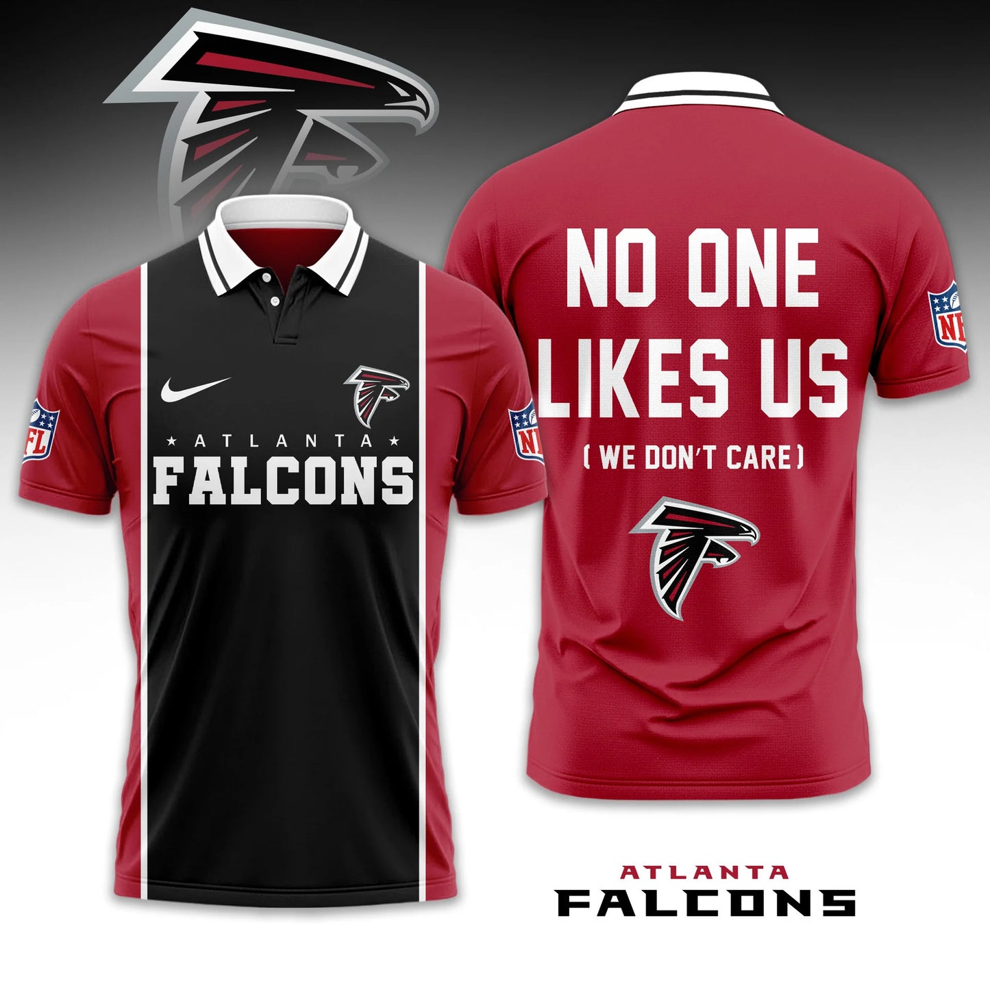 LIMITED EDITION - NEW CUSTOMIZED NFL18 ATF ATLANTA FALCONS STEELERS UNISEX T-SHIRT, POLO & HOODIE