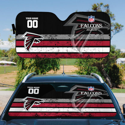 LIMITED EDITION - NEW CUSTOMIZED NFL18 ATF ATLANTA FALCONS AUTO WINDSHIELD SHADE