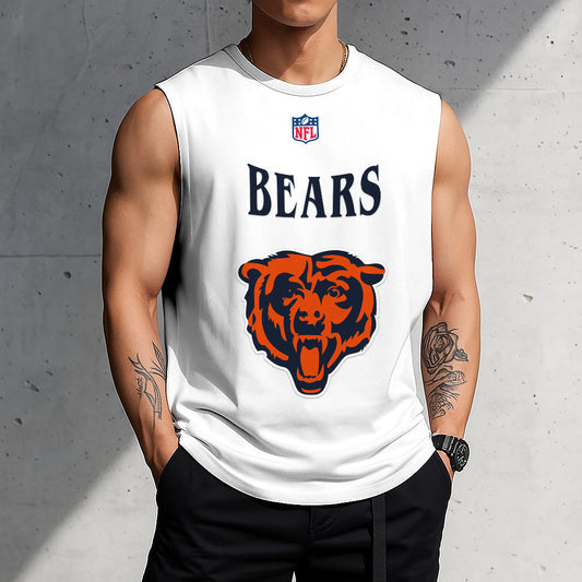 LIMITED EDITION - NEW CUSTOMIZED NFL26 CCB CHICAGO BEARS TANKTOP & GYM SHIRT