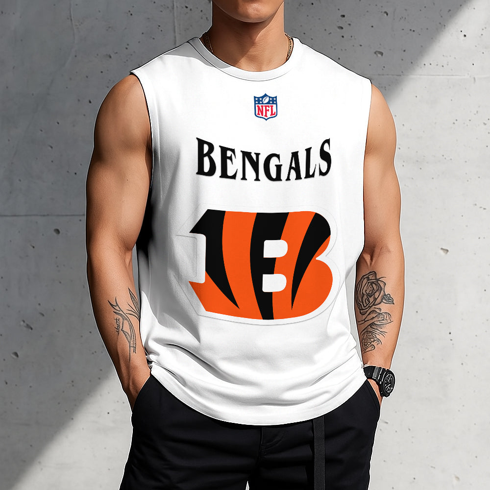 LIMITED EDITION - NEW CUSTOMIZED NFL16 CCB CINCINNATI BENGALS TANKTOP & GYM SHIRT