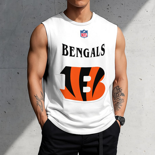 LIMITED EDITION - NEW CUSTOMIZED NFL16 CCB CINCINNATI BENGALS TANKTOP & GYM SHIRT