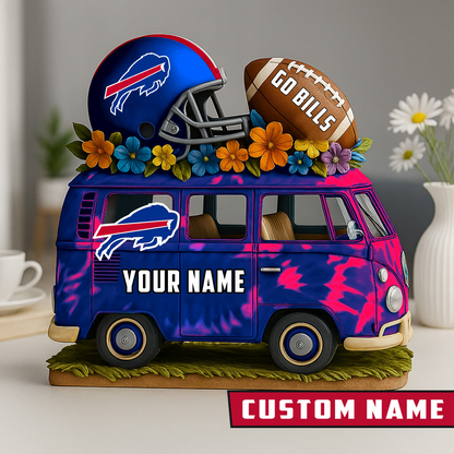 LIMITED EDITION - NEW CUSTOMIZED NFL03 BFB BUFFALO BILLS BUS ACRYLIC BLOCK