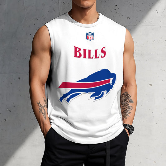 LIMITED EDITION - NEW CUSTOMIZED NFL03 BFB BUFFALO BILLS TANKTOP & GYM SHIRT