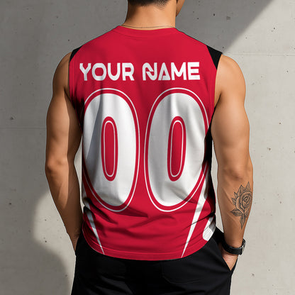 LIMITED EDITION - NEW CUSTOMIZED NHL08 CBH CHICAGO BLACKHAWKS TANK TOP & GYM SHIRT