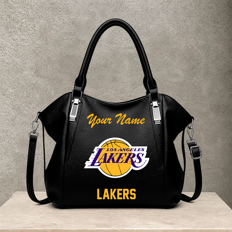 LIMITED EDITION - NEW CUSTOMIZED NBA09 LLA LOS ANGELES LAKERS SHOULDER HANDBAG