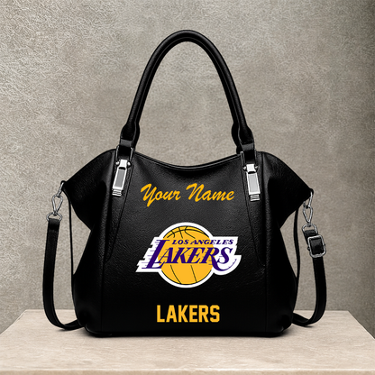 LIMITED EDITION - NEW CUSTOMIZED NBA09 LLA LOS ANGELES LAKERS SHOULDER HANDBAG