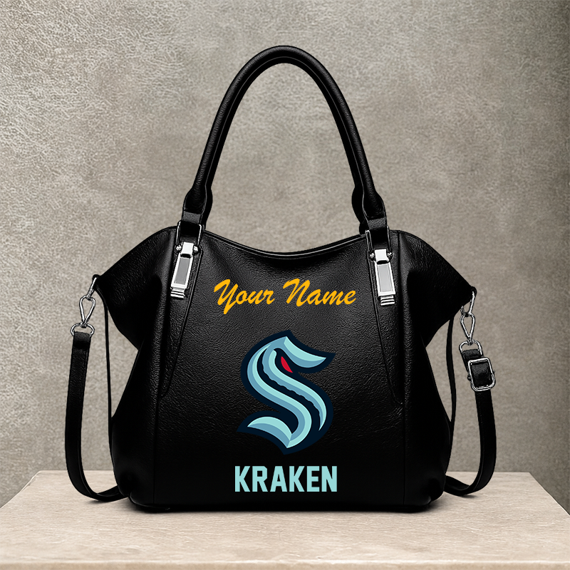 LIMITED EDITION - NEW CUSTOMIZED NHL20 STK SEATTLE KRAKEN SHOULDER HANDBAG