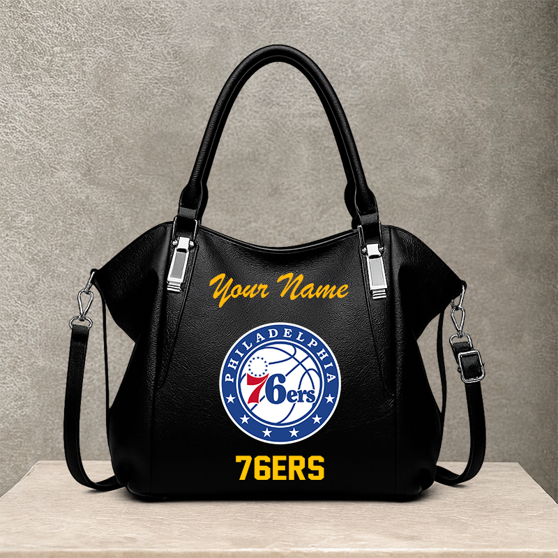 LIMITED EDITION - NEW CUSTOMIZED NBA26 P76 PHILADELPHIA 76ERS SHOULDER HANDBAG