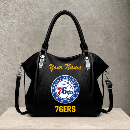 LIMITED EDITION - NEW CUSTOMIZED NBA26 P76 PHILADELPHIA 76ERS SHOULDER HANDBAG