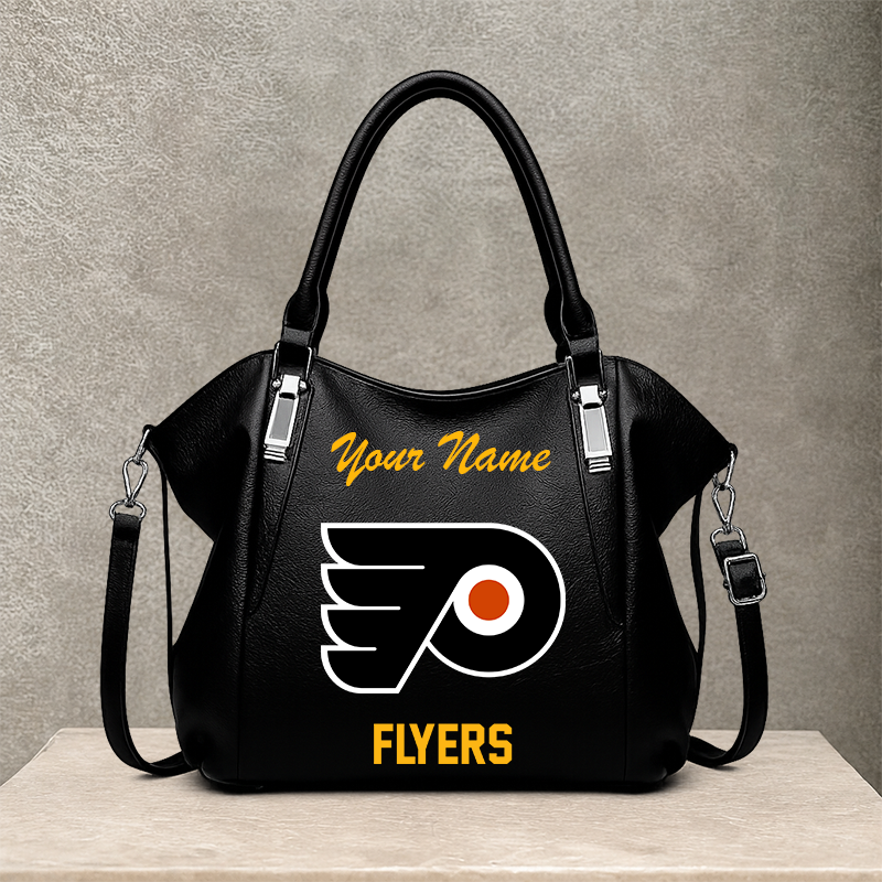 LIMITED EDITION - NEW CUSTOMIZED NHL27 PPF PHILADELPHIA FLYERS SHOULDER HANDBAG