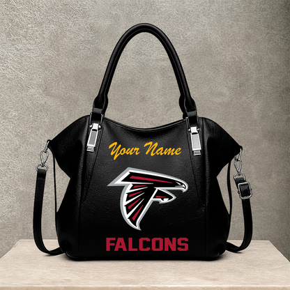 LIMITED EDITION - NEW CUSTOMIZED NFL18 ATF ATLANTA FALCONS SHOULDER HANDBAG