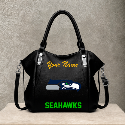 LIMITED EDITION - NEW CUSTOMIZED NFL06 SSH SEATTLE SEAHAWKS SHOULDER HANDBAG