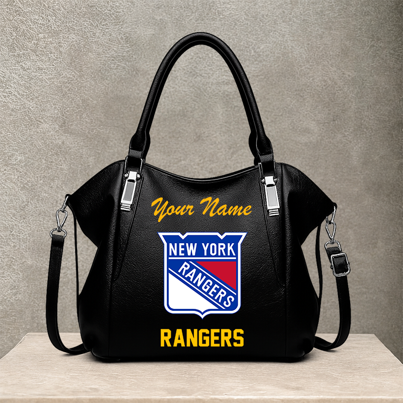 LIMITED EDITION - NEW CUSTOMIZED NHL24 NYR NEW YORK RANGERS SHOULDER HANDBAG