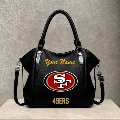 LIMITED EDITION - NEW CUSTOMIZED NFL11 SF49 SAN FRANCISCO 49ERS SHOULDER HANDBAG