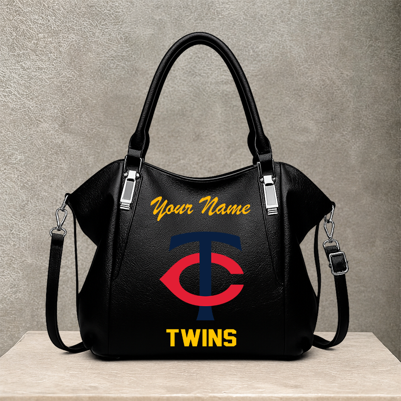 LIMITED EDITION - NEW CUSTOMIZED MLB22 MTS MINNESOTA TWINS SHOULDER HANDBAG