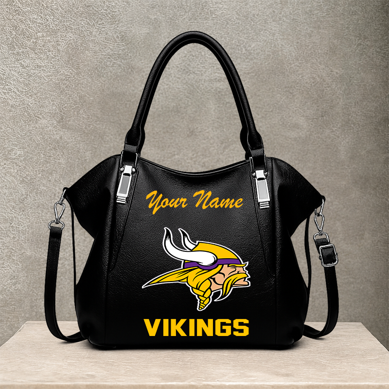 LIMITED EDITION - NEW CUSTOMIZED NFL05 MVK MINNESOTA VIKINGS SHOULDER HANDBAG