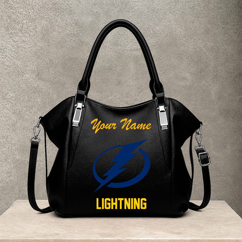 LIMITED EDITION - NEW CUSTOMIZED NHL12 TPL TAMPA BAY LIGHTNING SHOULDER HANDBAG