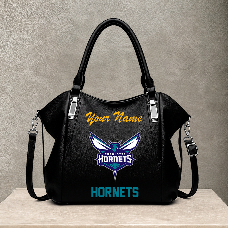 LIMITED EDITION - NEW CUSTOMIZED NBA27 CHO CHARLOTTE HORNETS SHOULDER HANDBAG