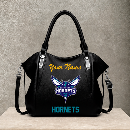 LIMITED EDITION - NEW CUSTOMIZED NBA27 CHO CHARLOTTE HORNETS SHOULDER HANDBAG