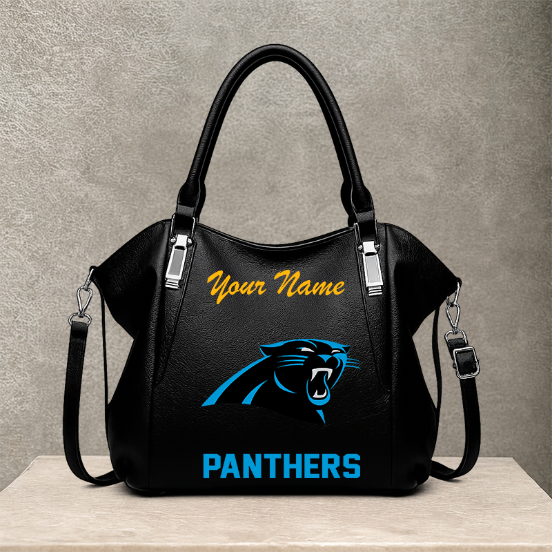 LIMITED EDITION - NEW CUSTOMIZED NFL23 CLP CAROLINA PANTHERS SHOULDER HANDBAG