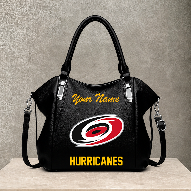 LIMITED EDITION - NEW CUSTOMIZED NHL07 CLH CAROLINA HURRICANES SHOULDER HANDBAG