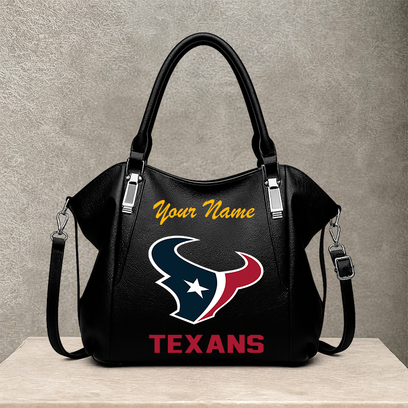 LIMITED EDITION - NEW CUSTOMIZED NFL15 HTT HOUSTON TEXANS SHOULDER HANDBAG